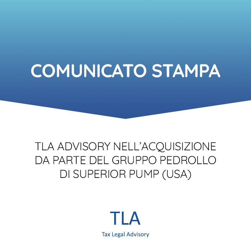 Comunicato Stampa TLA Advisory Pedrollo